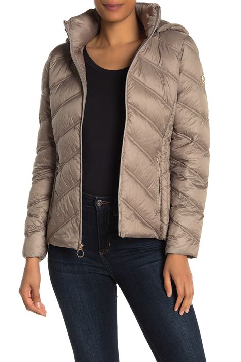 michael kors down coat packable|michael michael kors hooded packable down puffer coat .